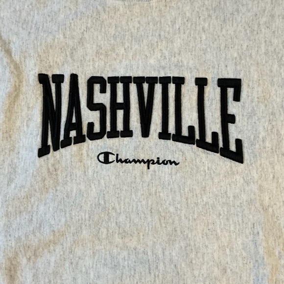 Champion Reverse Weave Nashville Crewneck Sweatshirt Gray Small - Picture 3 of 9